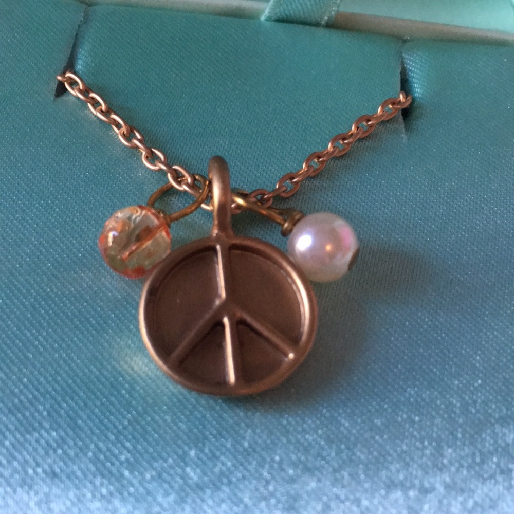 Peace Gold Plated Necklace ☮️